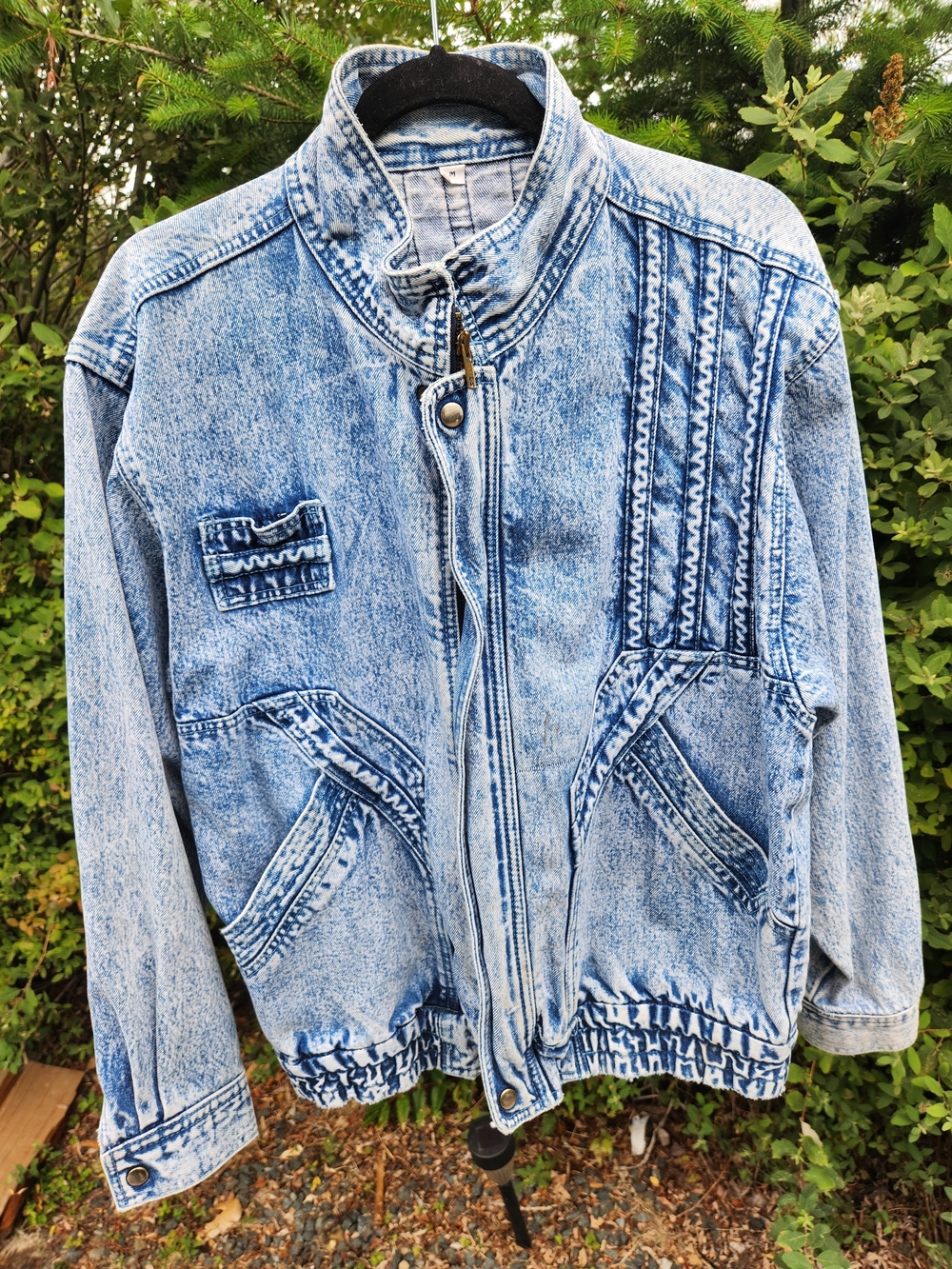 Vintage 80s Acid Wash Denim Jacket